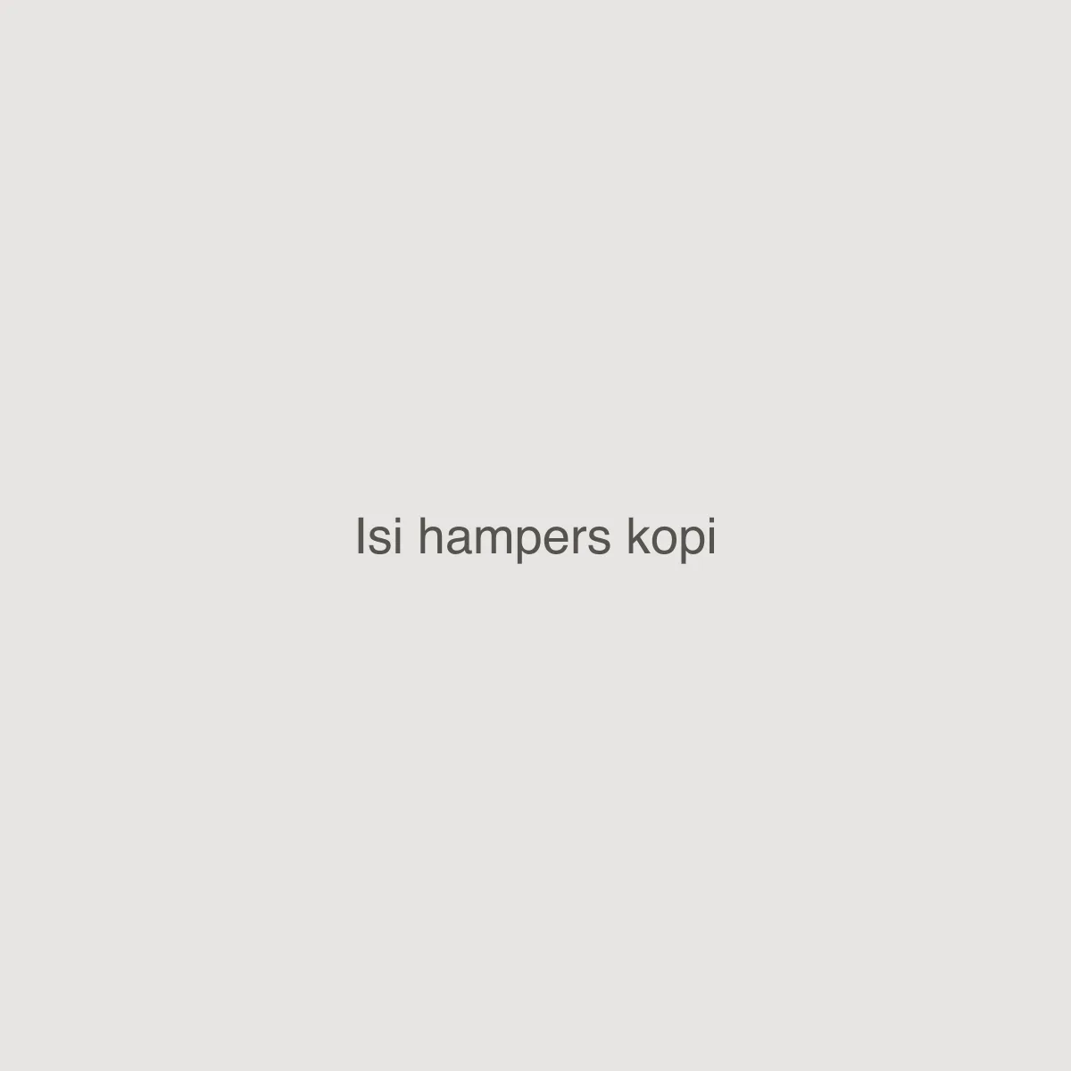 Isi hampers kopi