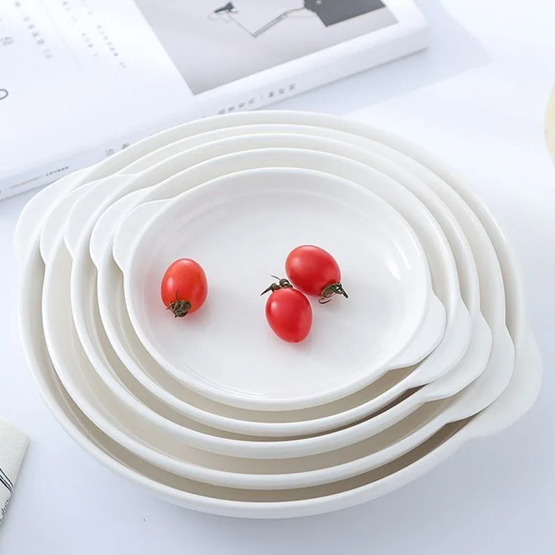 Piring keramik model kuping premium / piring makan keramik with handle / piring saji kuping hotelware SB-109, gambar 2