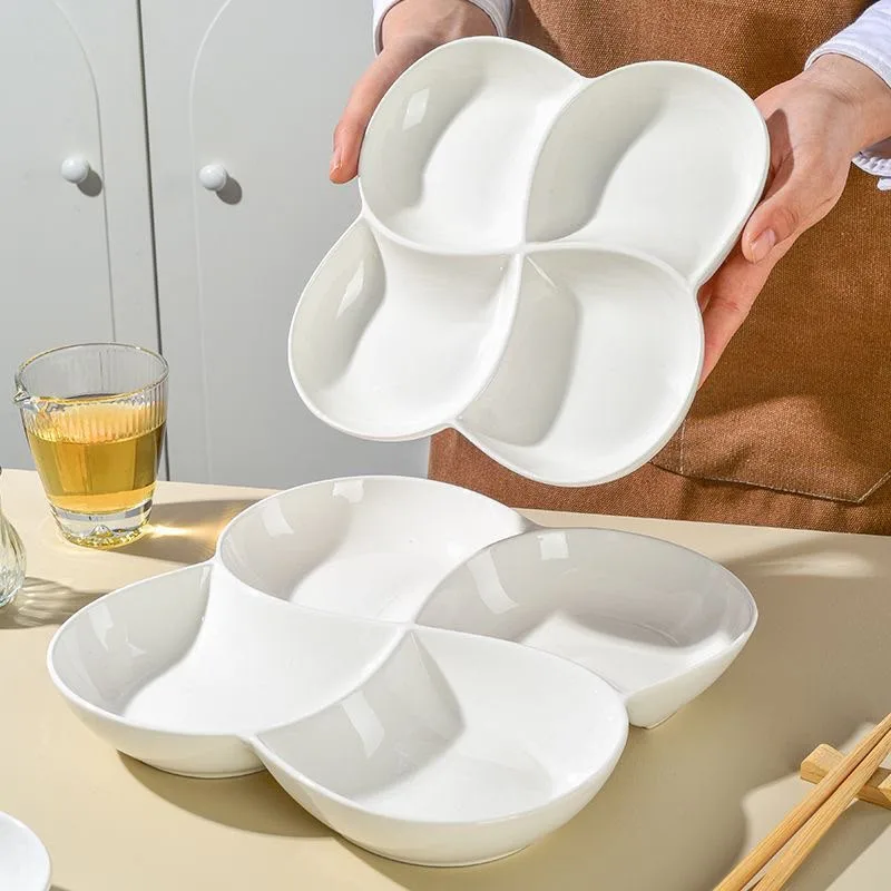 Piring Segi Keramik Sekat Empat / Piring Saji Keramik Hotelware, gambar 3