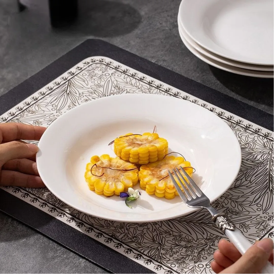 Piring makan keramik tebal diameter 21 cm premium serbaguna 1-1, gambar 3