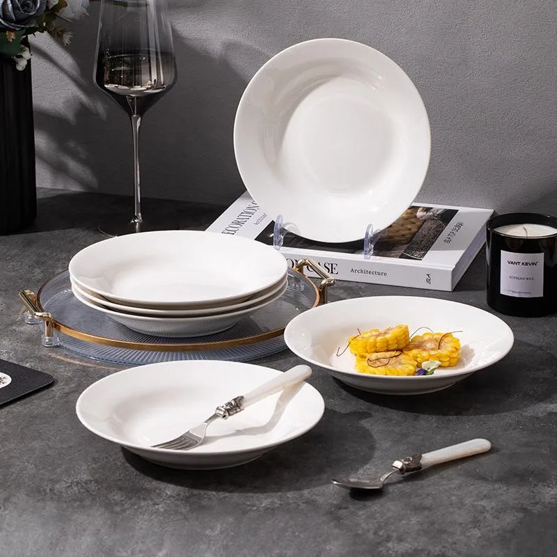 Piring makan keramik tebal diameter 21 cm premium serbaguna 1-1, gambar 2