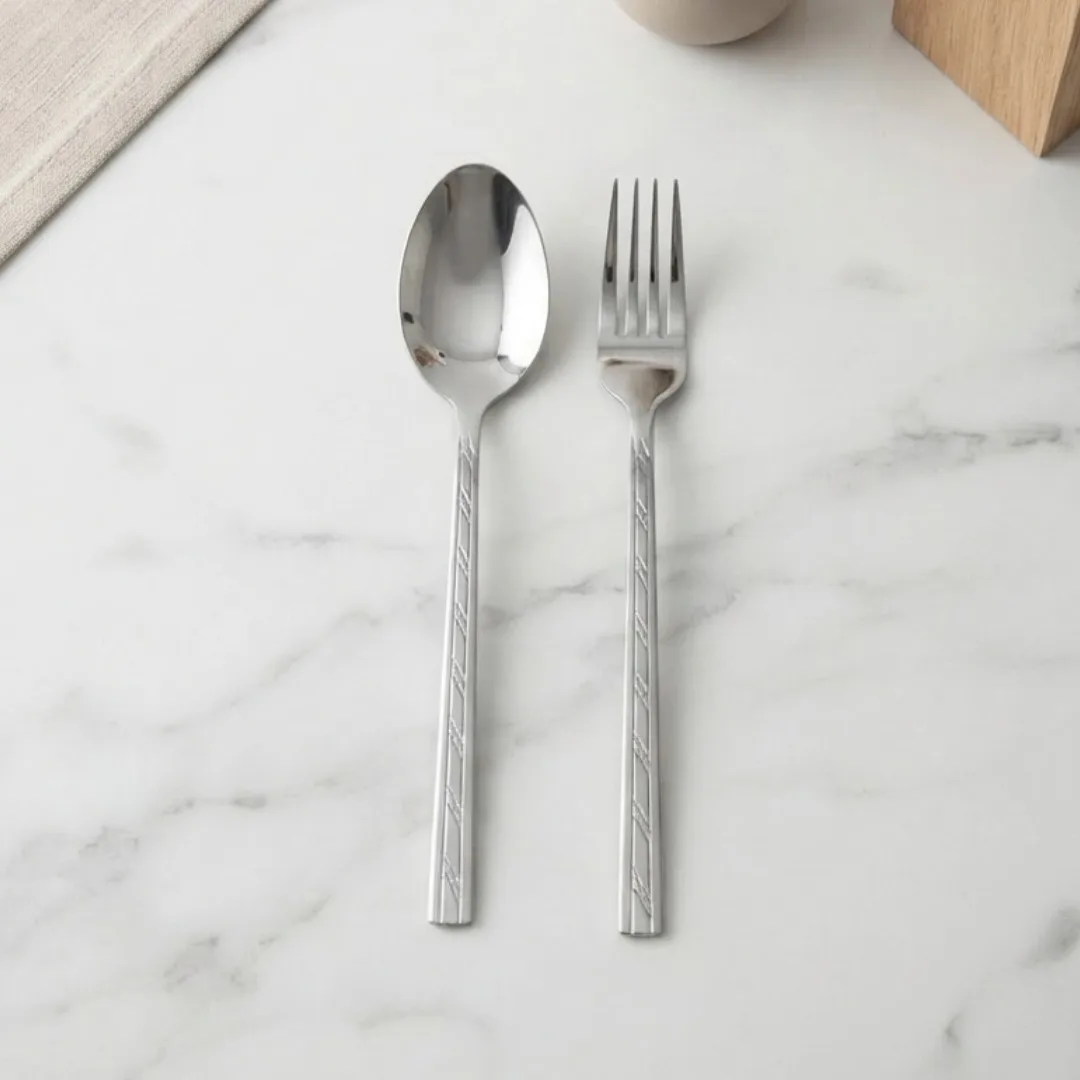 Sendok Garpu Makan Racle Stainless Steel 100A-3/100A-4, gambar 1